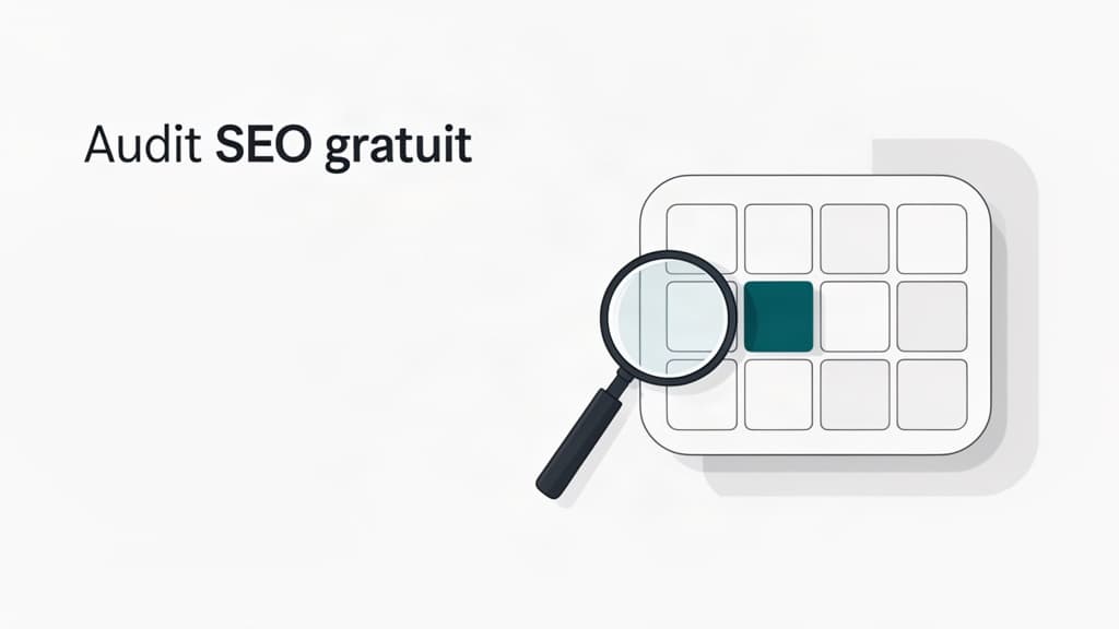 Dirigeant de TPE réalisant un audit SEO gratuit de son site sur ordinateur portable