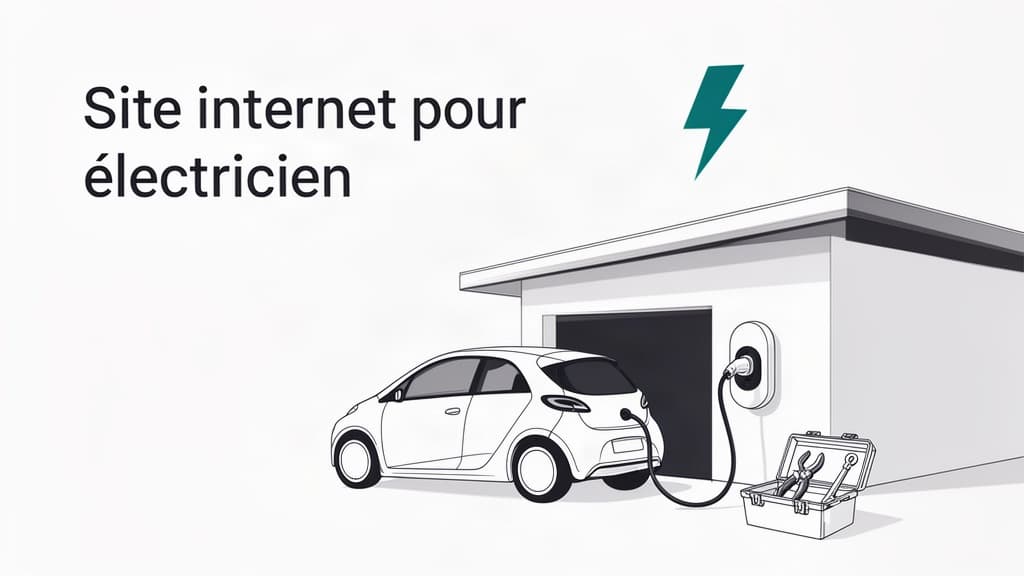 Site internet pour électricien : dépannages, chantiers et bornes de recharge