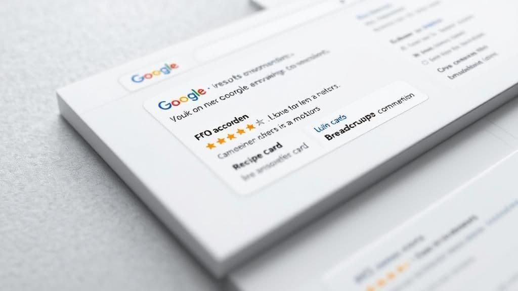 Affichage des rich snippets Google avec données structurées JSON-LD et avis client étoilés