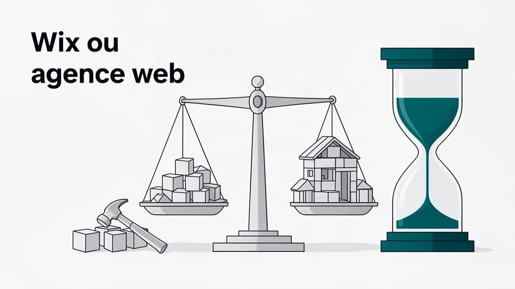 Wix ou agence web : quel choix pour une TPE sur trois ans ?