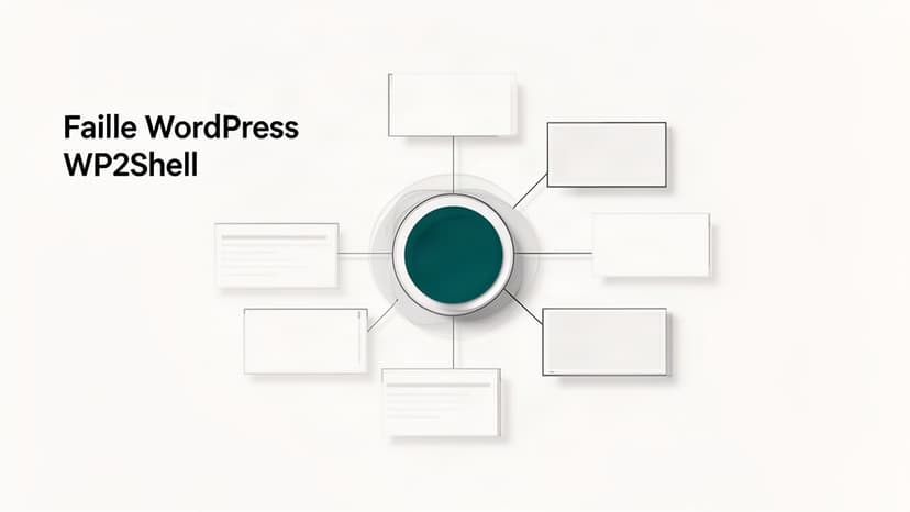 Écran d'ordinateur affichant une alerte de sécurité sur un site WordPress