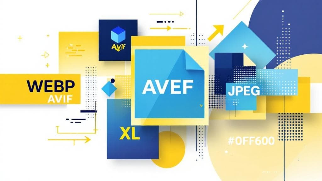 Optimisation image web 2026 : WebP, AVIF, JPEG XL