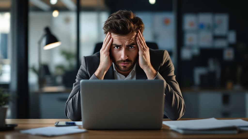 Dirigeant de TPE face à son site internet devenu inaccessible après la disparition de son prestataire