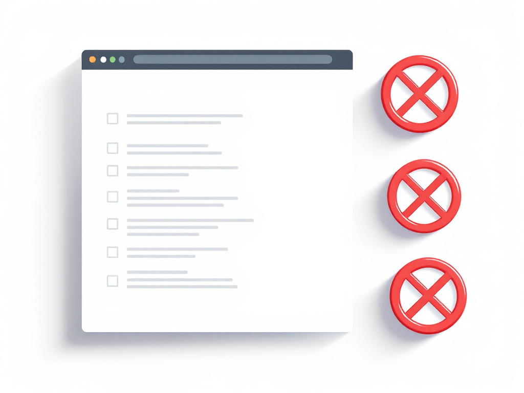 Les cinq interdits deontologiques du site internet d'une profession liberale